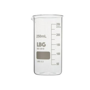 Cốc thủy tinh dạng cao – chất liệu LBG